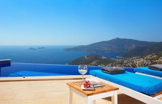 Beautiful stone villa with mesmerising view of Kalkan Bay