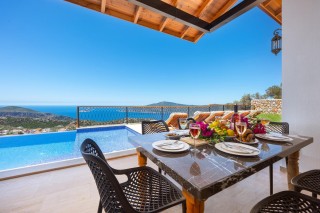 3 bedroom modern design located above on the hill of kalkan