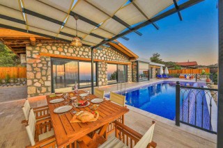 Patara sea view villa with private pool and jacuzzi in Patara