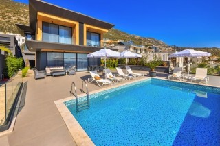 Luxury villa with sea view for rent in Kalkan center