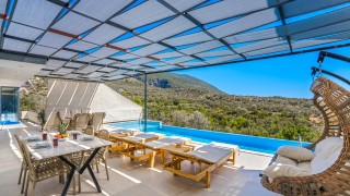 A rental villa with a private pool and nature view in Kalkan 